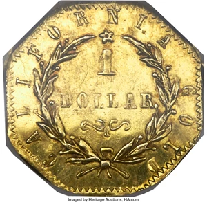 image for: 1876 $1 Indian Octagonal 1 Dollar, BG-1116, High R.6, MS61 NGC....