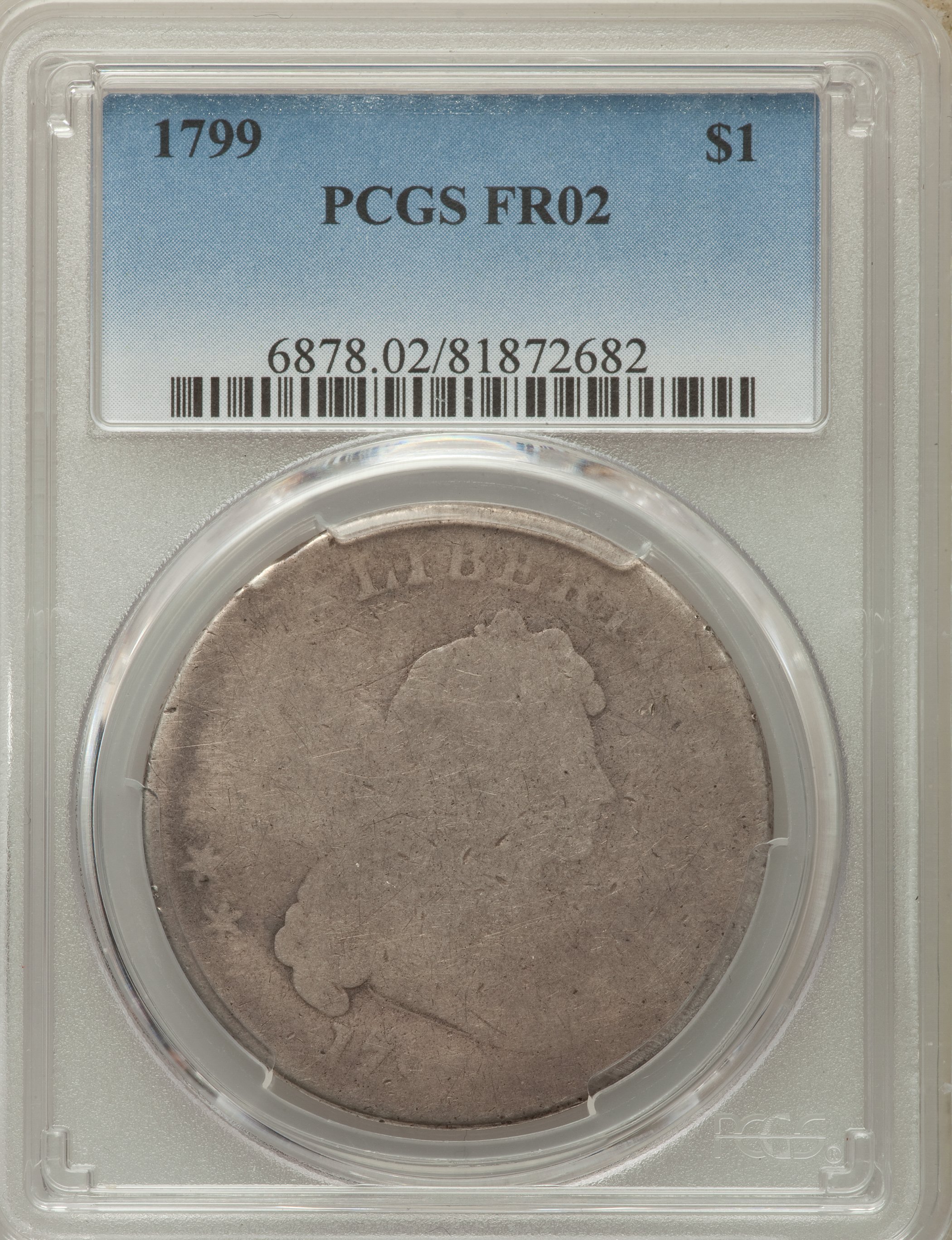 Image for 1799 $1  7x6 Stars AG2 CAC