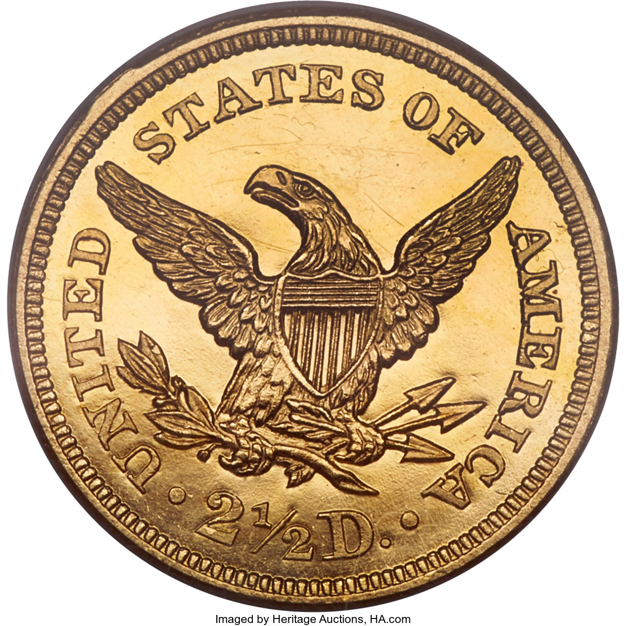 image for: 1843 $2 1/2 PR65 Deep Cameo PCGS. CAC....