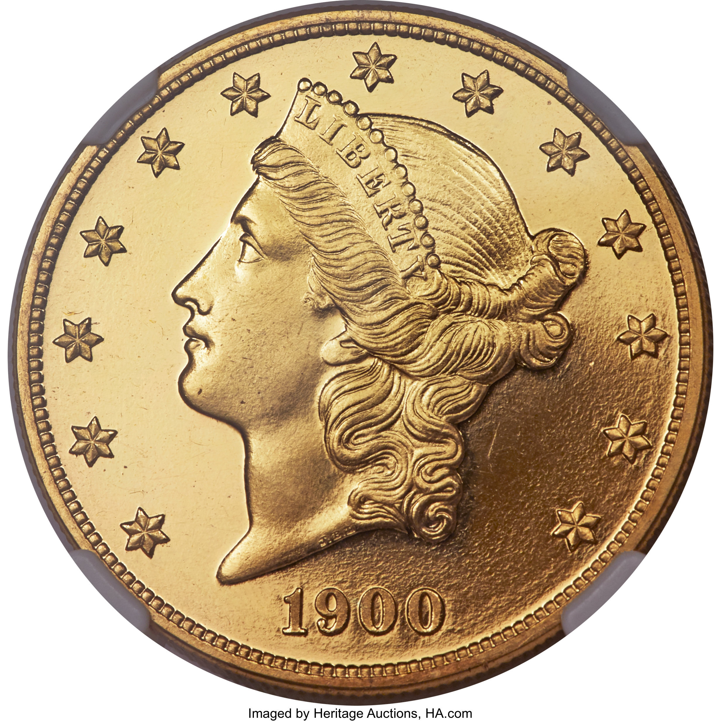 image for: 1900 $20 PR66+ Ultra Cameo NGC. CAC....