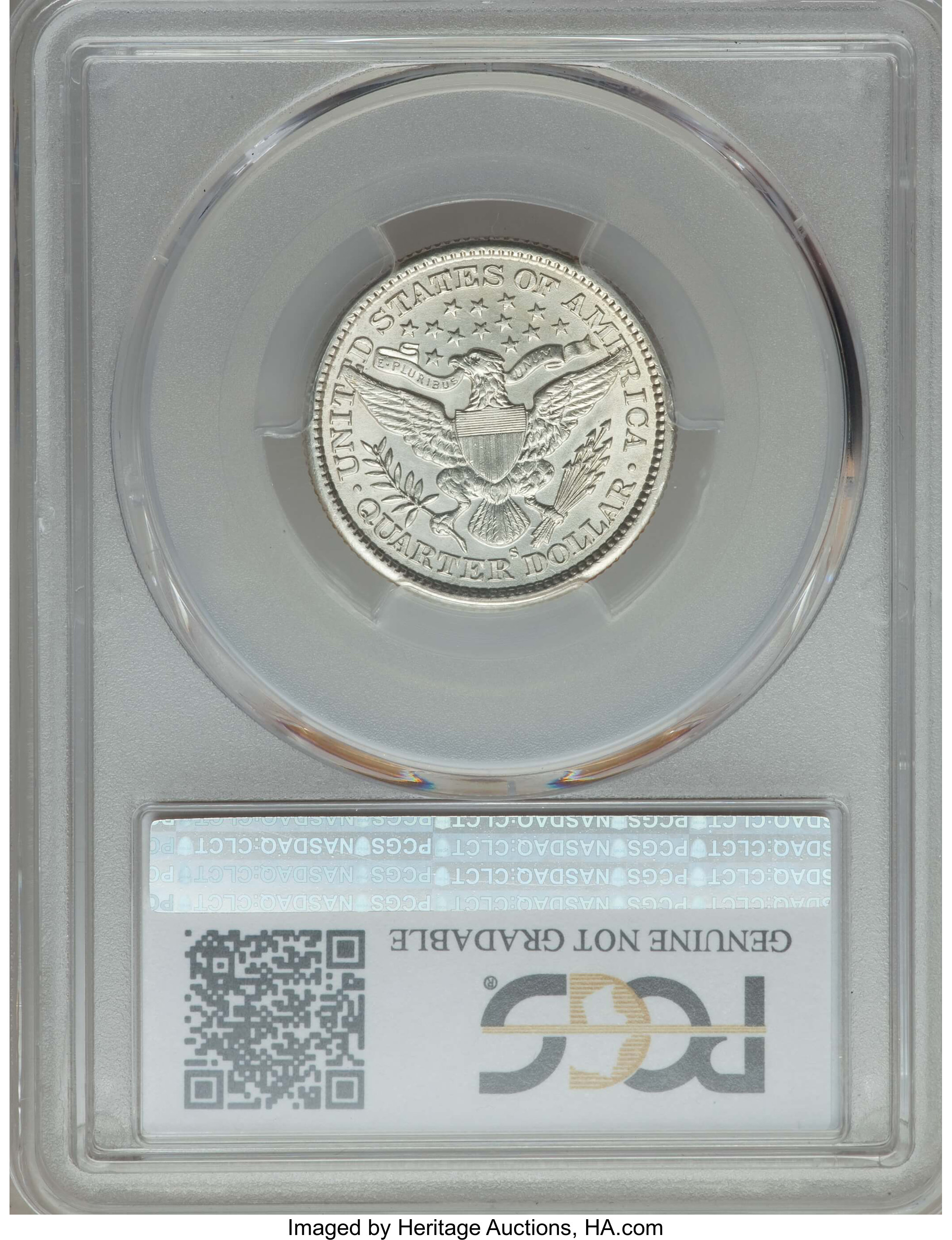 1900-S 25c MS60 CAC thumbnail 2