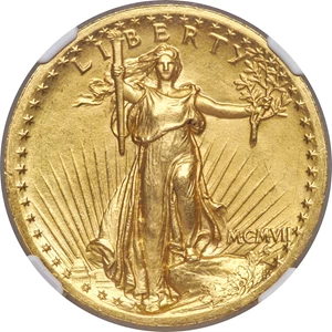 image for: 1907 $20 High Relief PR65+ NGC....