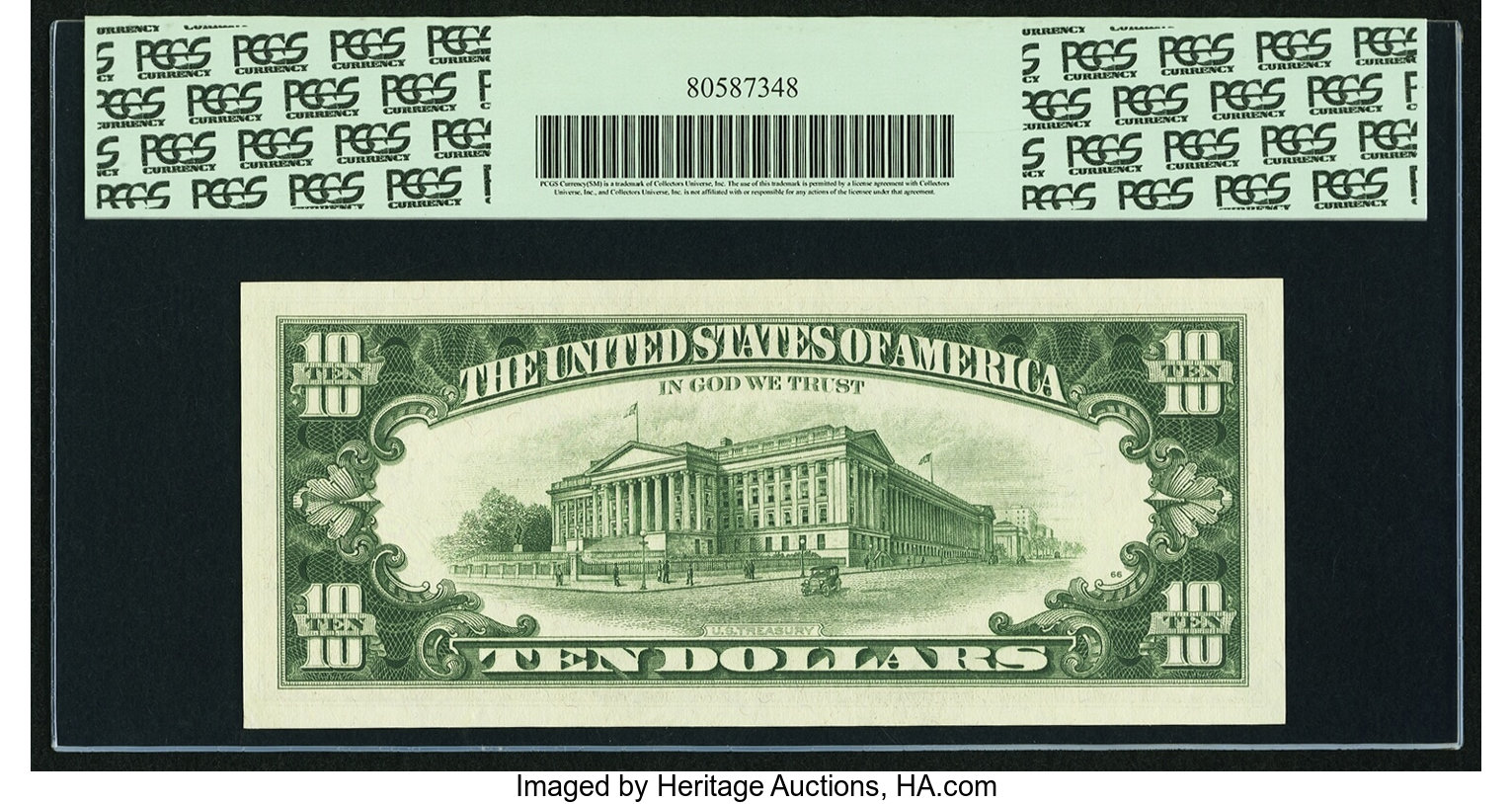 image for: Fr. 2018-A* $10 1969 Federal Reserve Star Note. PCGS Gem New 66PPQ....