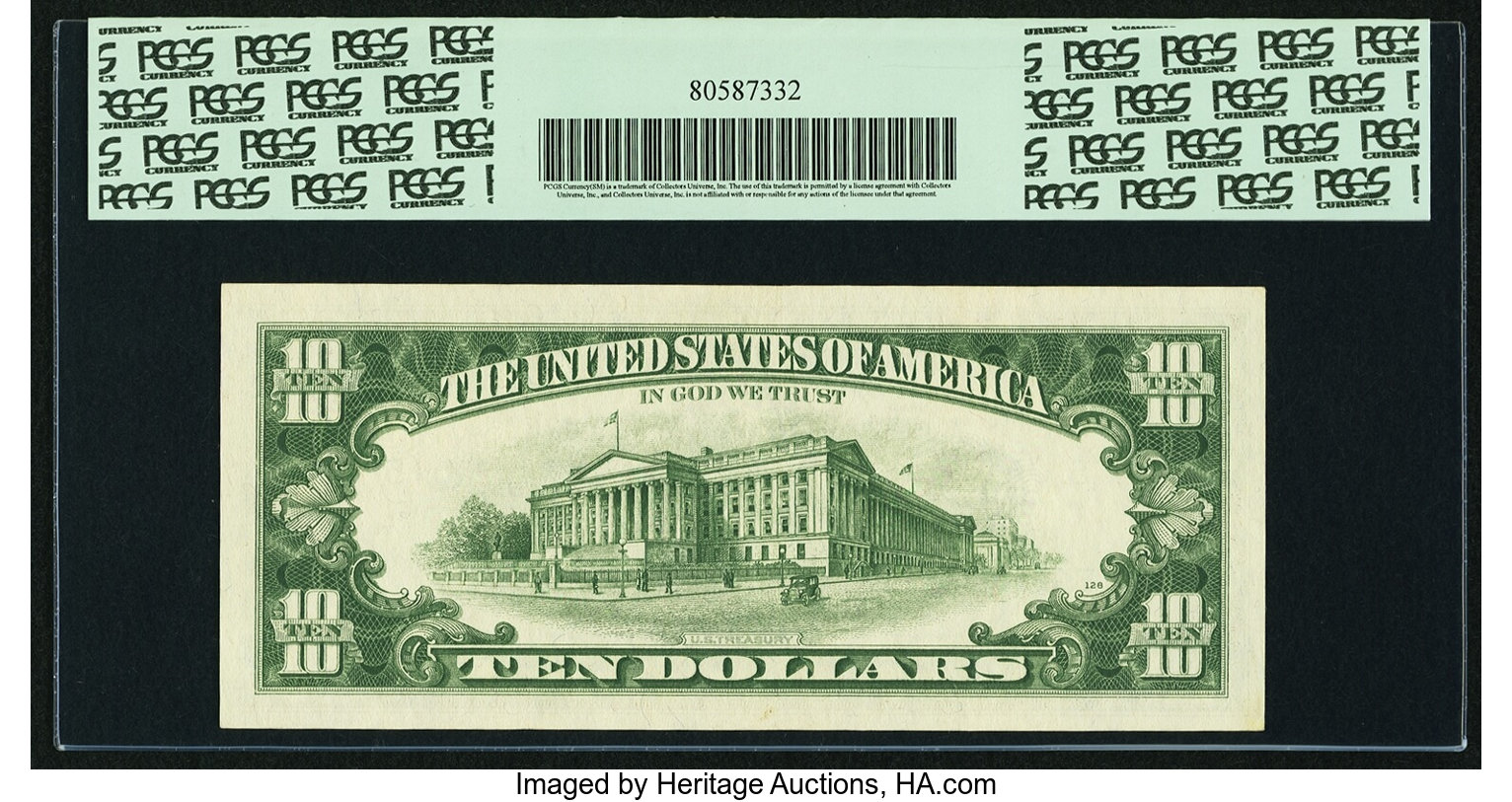 image for: Fr. 2019-E* $10 1969A Federal Reserve Star Note. PCGS Extremely Fine 45....