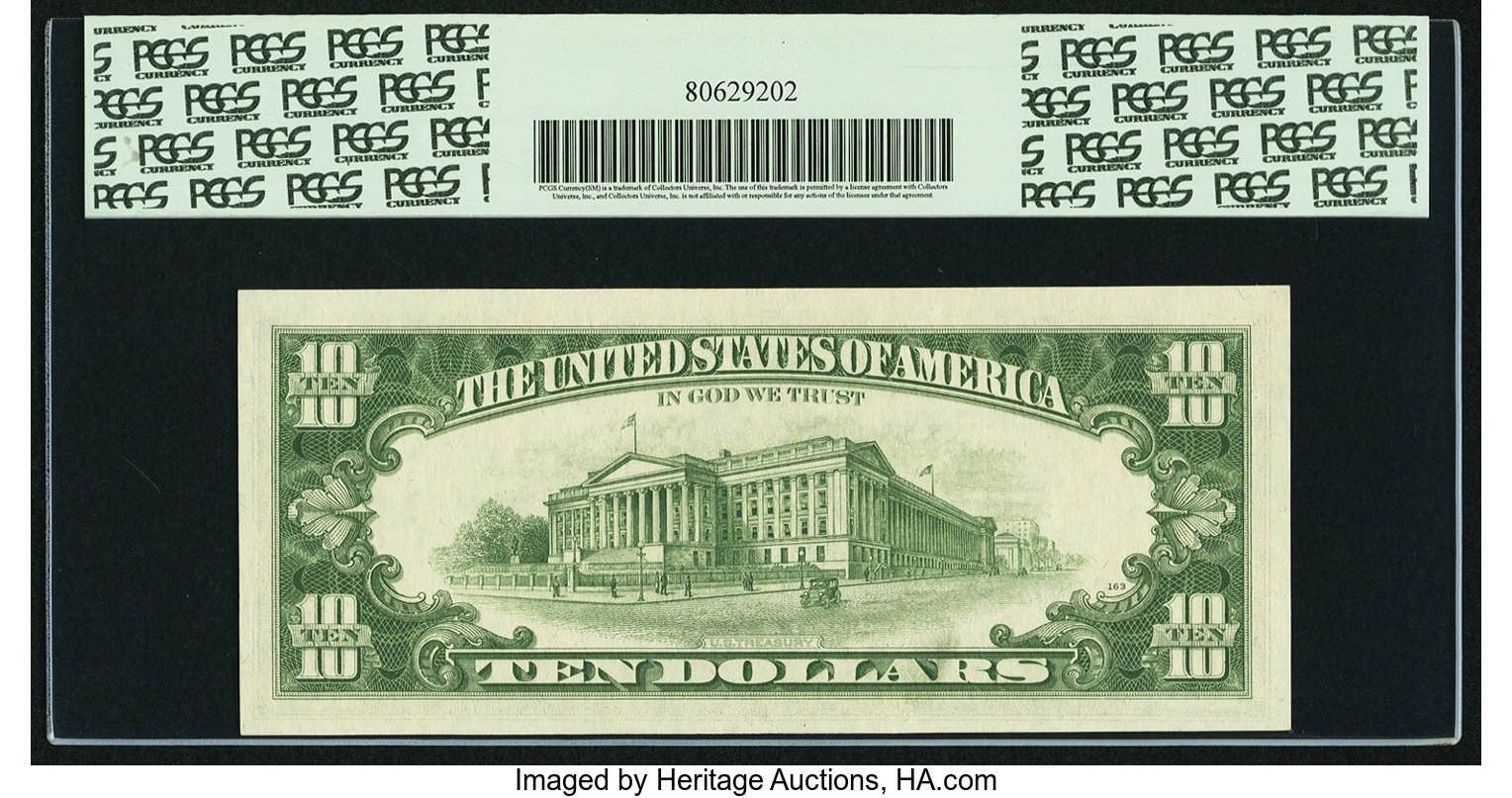 image for: Fr. 2021-C* $10 1969C Federal Reserve Star Note. PCGS Very Choice New 64PPQ....