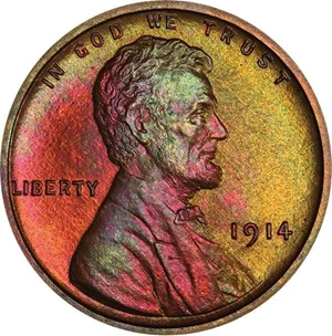 image for: 1C 1914 PCGS PR67 RB CAC