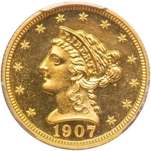 image for: $2.50 1907 PCGS PR65 CAC