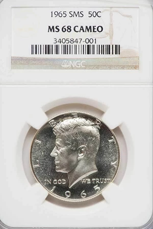 image for: 50C 1965 SMS. NGC MS68 CAM