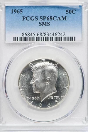 image for: 50C 1965 SMS. PCGS MS68 CAM