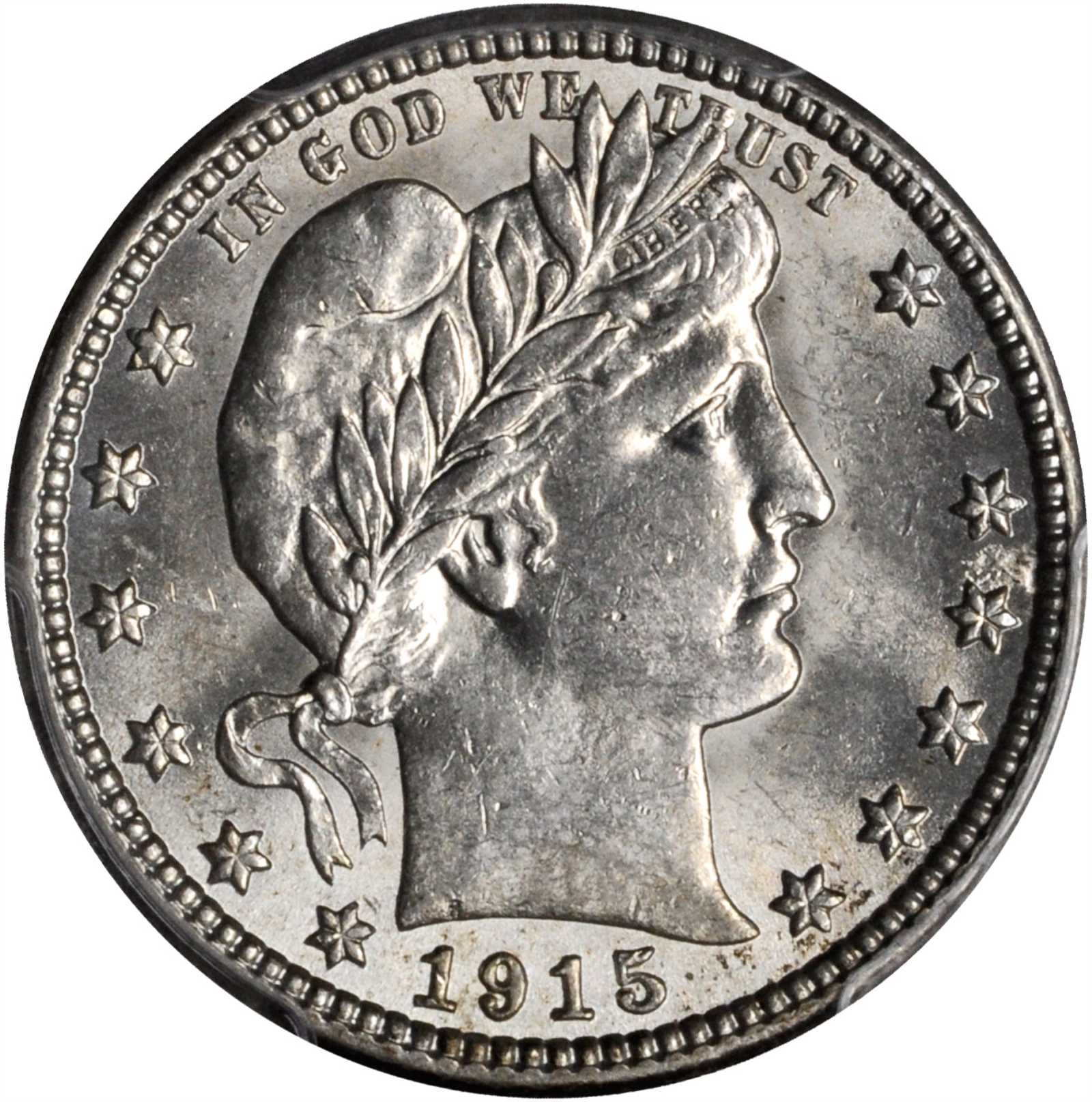 1915-S Barber Quarter. MS-63 (PCGS).