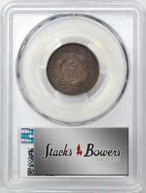 image for: 1864 Two-Cent Piece. Small Motto. Proof-65 BN (PCGS).