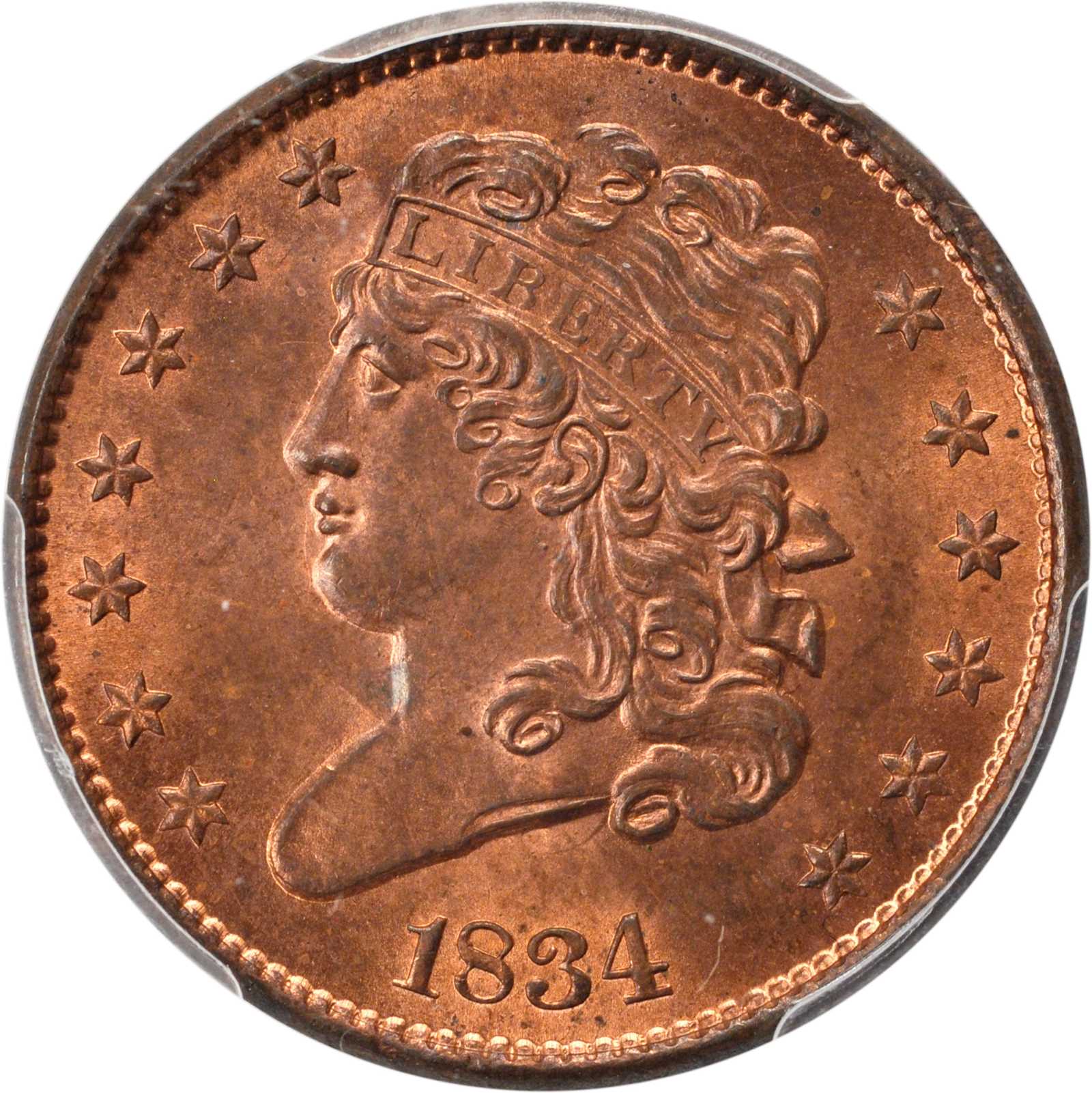 1834 1/2c MS RB MS64 RB thumbnail 11
