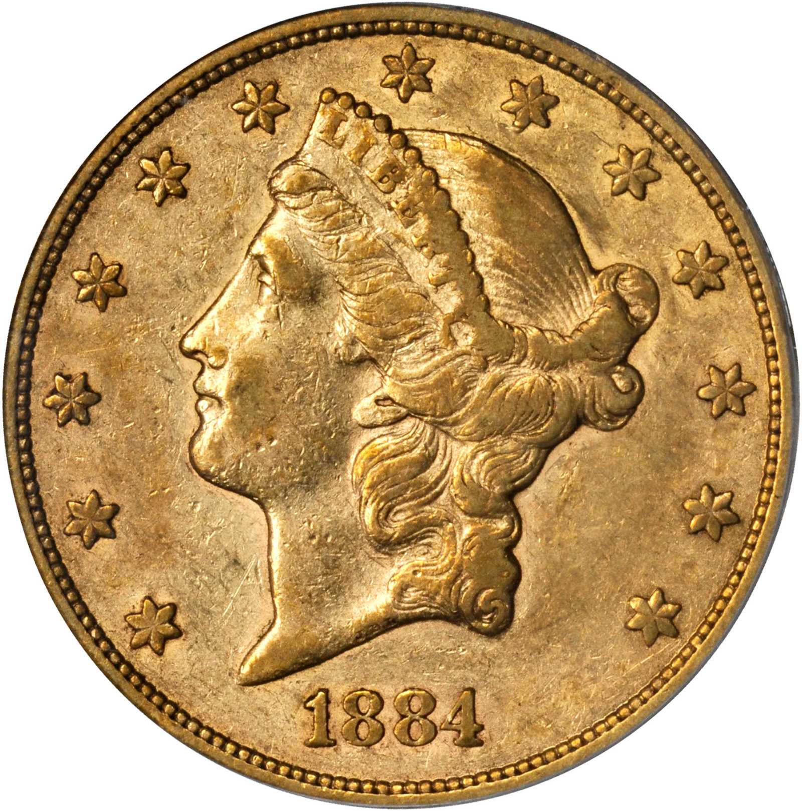 1884-CC Liberty Head Double Eagle. VF-35 (PCGS). OGH.