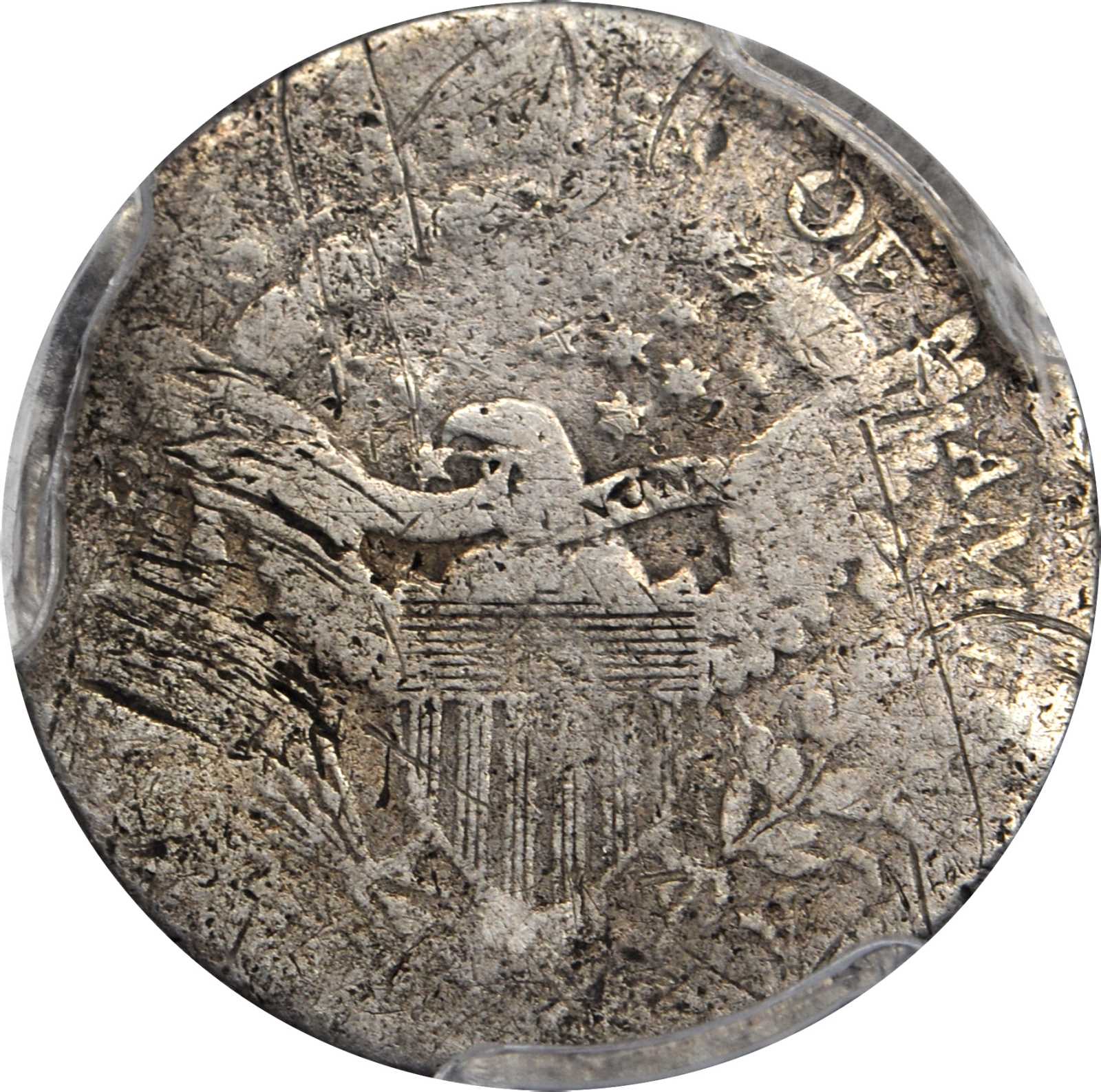 image for: 1802 Draped Bust Half Dime. LM-1, the only known dies. Rarity-5. Good Details--Damage (PCGS).