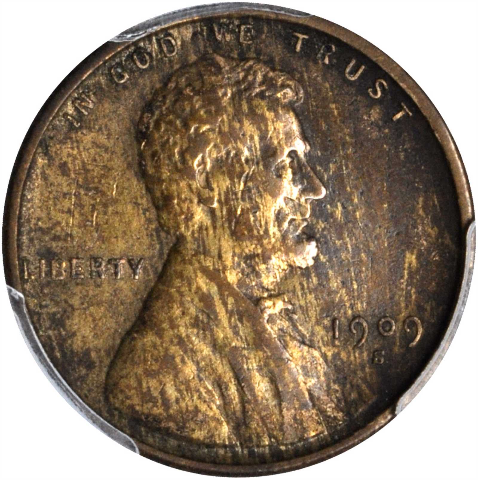 1909-S Lincoln Cent. V.D.B. VF Details--Cleaning (PCGS).