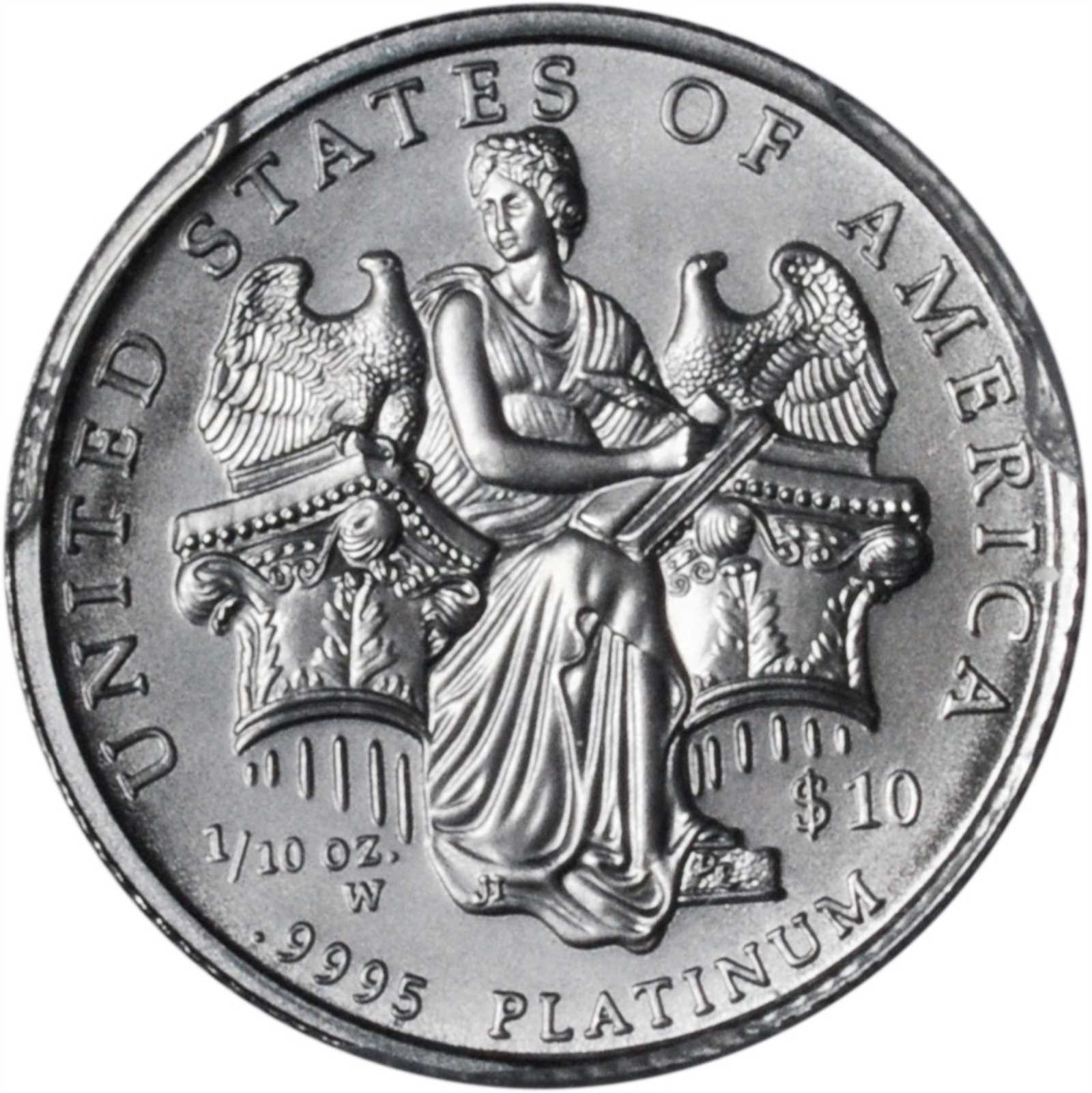 image for: 2006-W Tenth-Ounce Platinum Eagle. Burnished. Specimen-69 (PCGS).