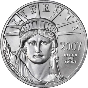 image for: 2007-W Half-Ounce Platinum Eagle. Burnished. Specimen-69 (PCGS).
