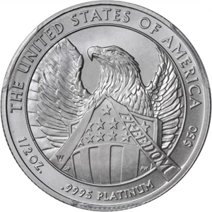 image for: 2007-W Half-Ounce Platinum Eagle. Burnished. Specimen-69 (PCGS).