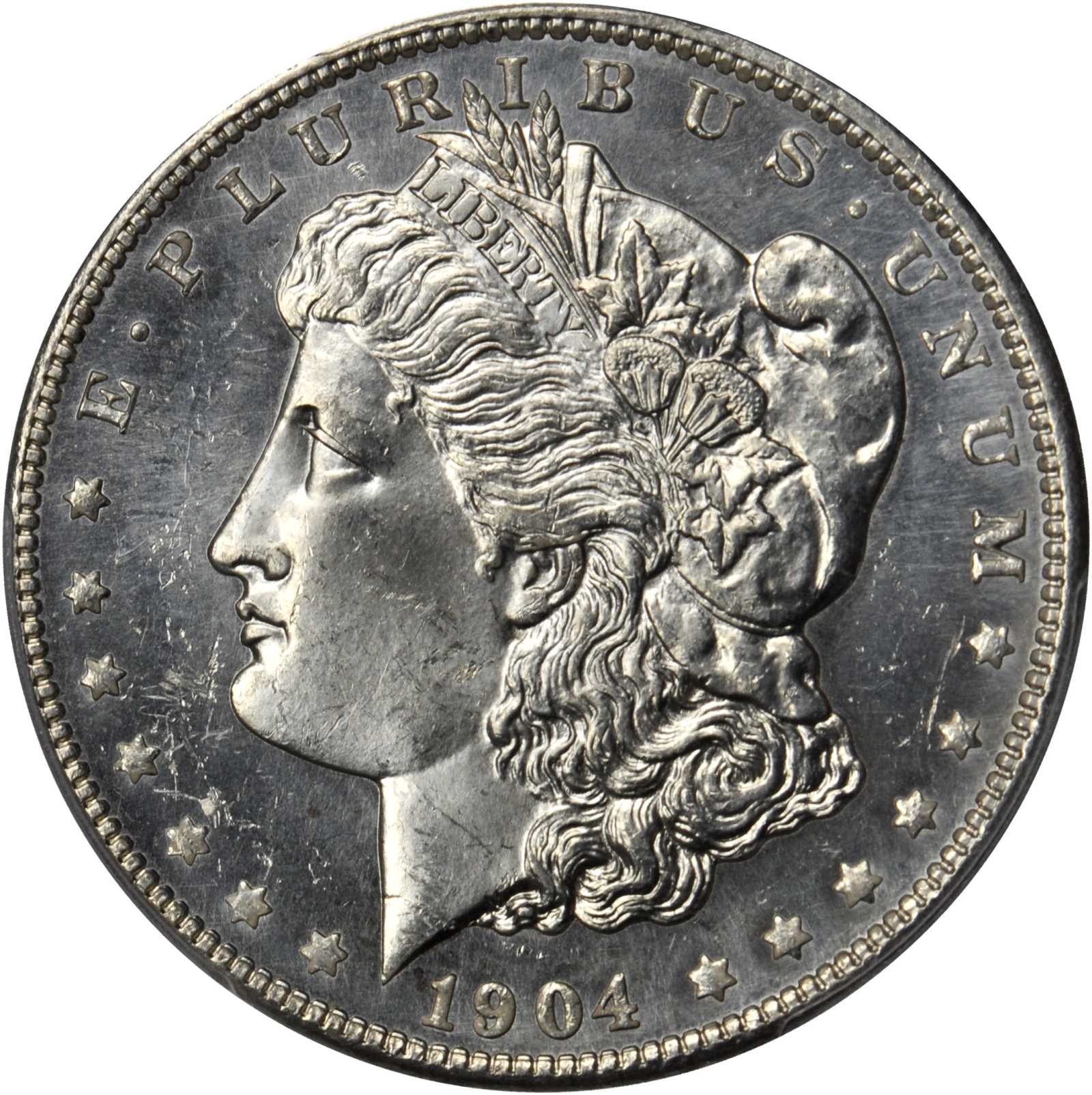 1904-O Morgan Silver Dollar. MS-65 PL (PCGS).