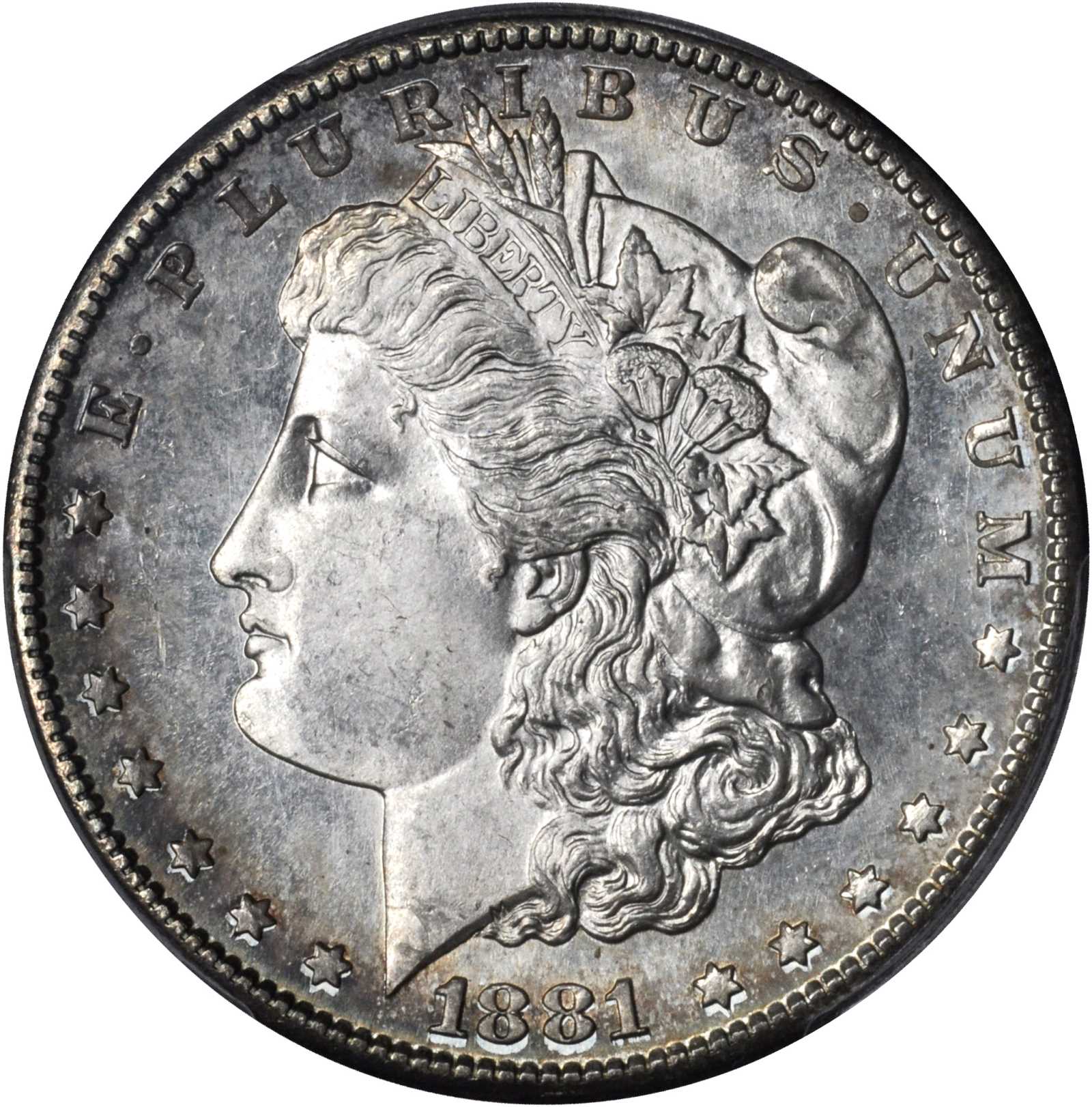 1881-S Morgan Silver Dollar. MS-65 PL (PCGS).