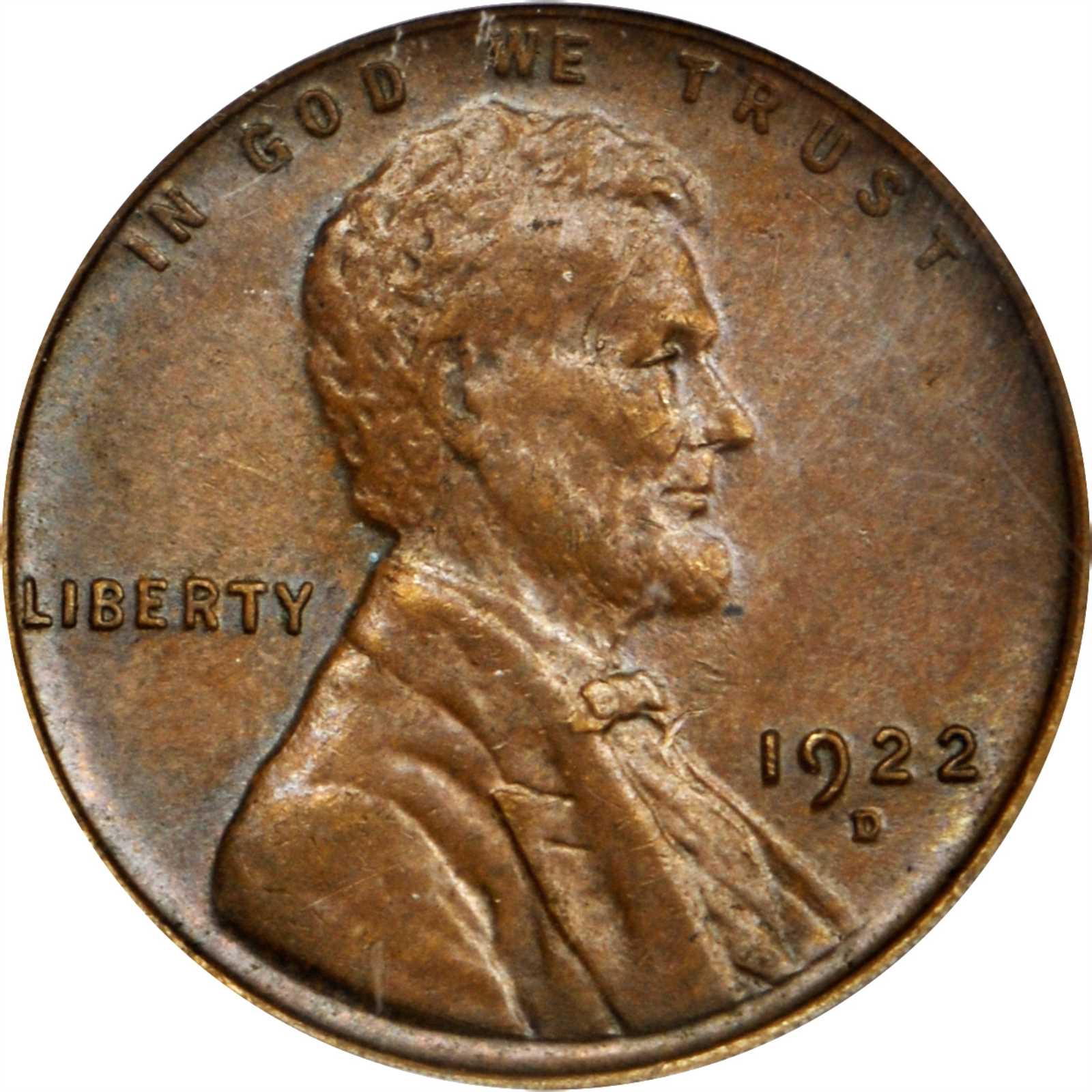 1922-D Lincoln Cent. AU-58 (PCGS).