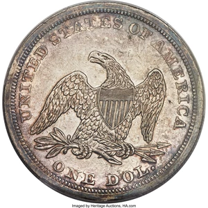 image for: 1845 $1 PR53 PCGS. OC-P1....