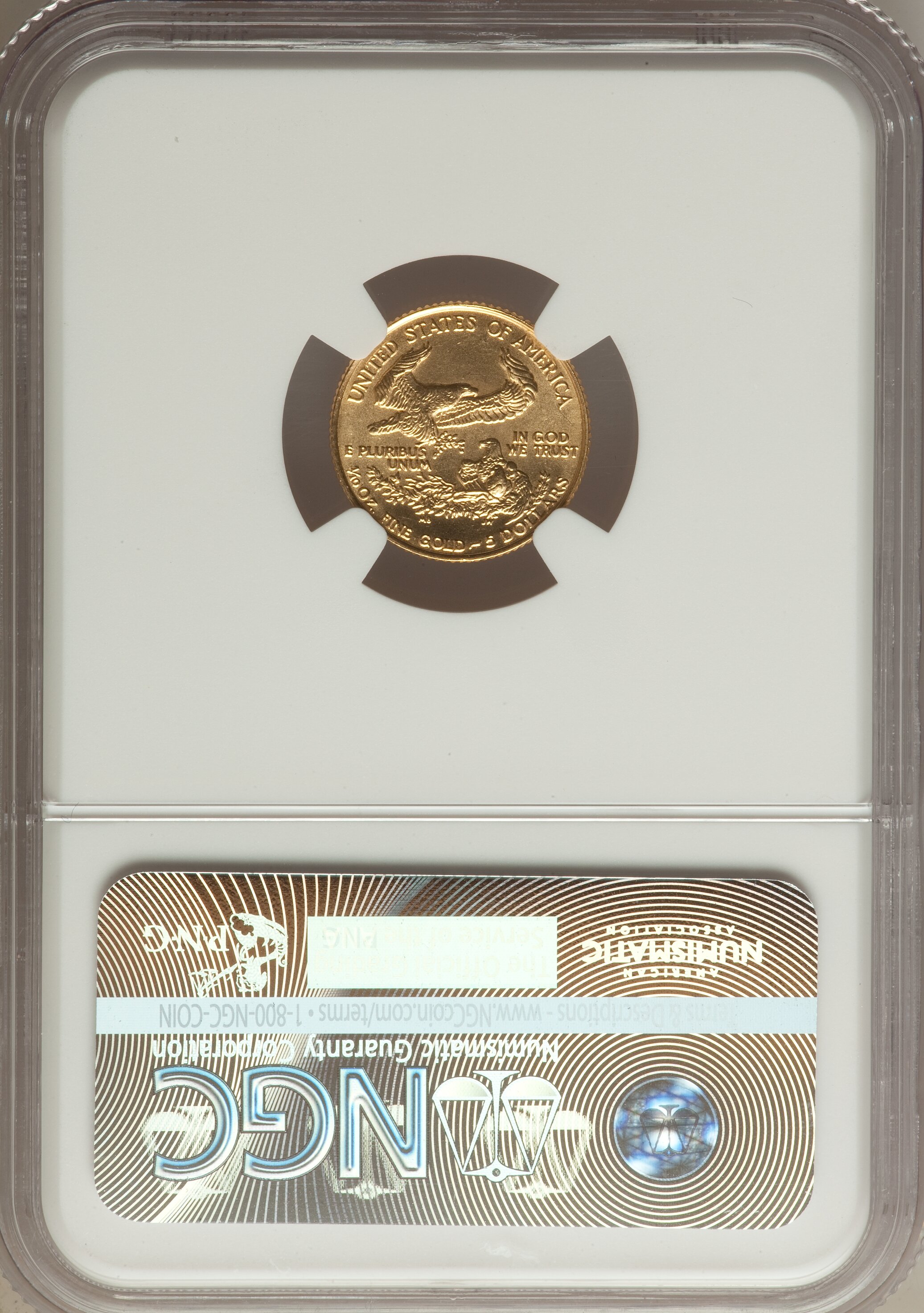1986 $5  Gold Eagle MS66 thumbnail 2