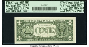 image for: Fr. 1903-G $1 1969 Federal Reserve Note with "Super Repeater" Serial Number 34343434. PCGS Gem New 65PPQ....
