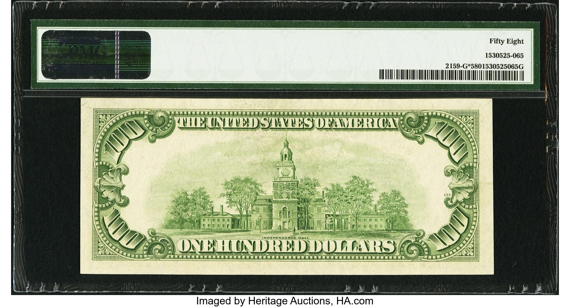 image for: Fr. 2159-G* $100 1950B Federal Reserve Star Note. PMG Choice About Unc 58....