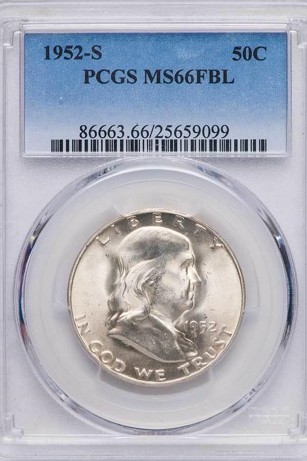 image for: 50C 1952-S PCGS MS66FBL