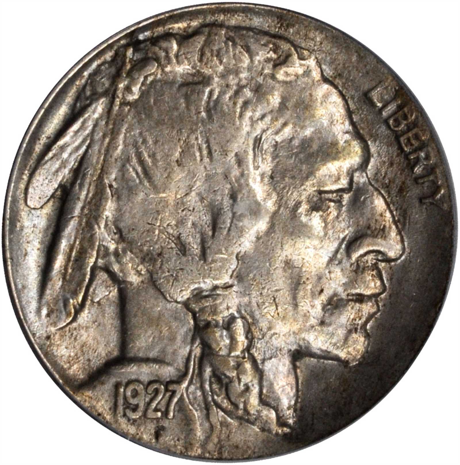 1927-D Buffalo Nickel. AU-50 (PCGS).