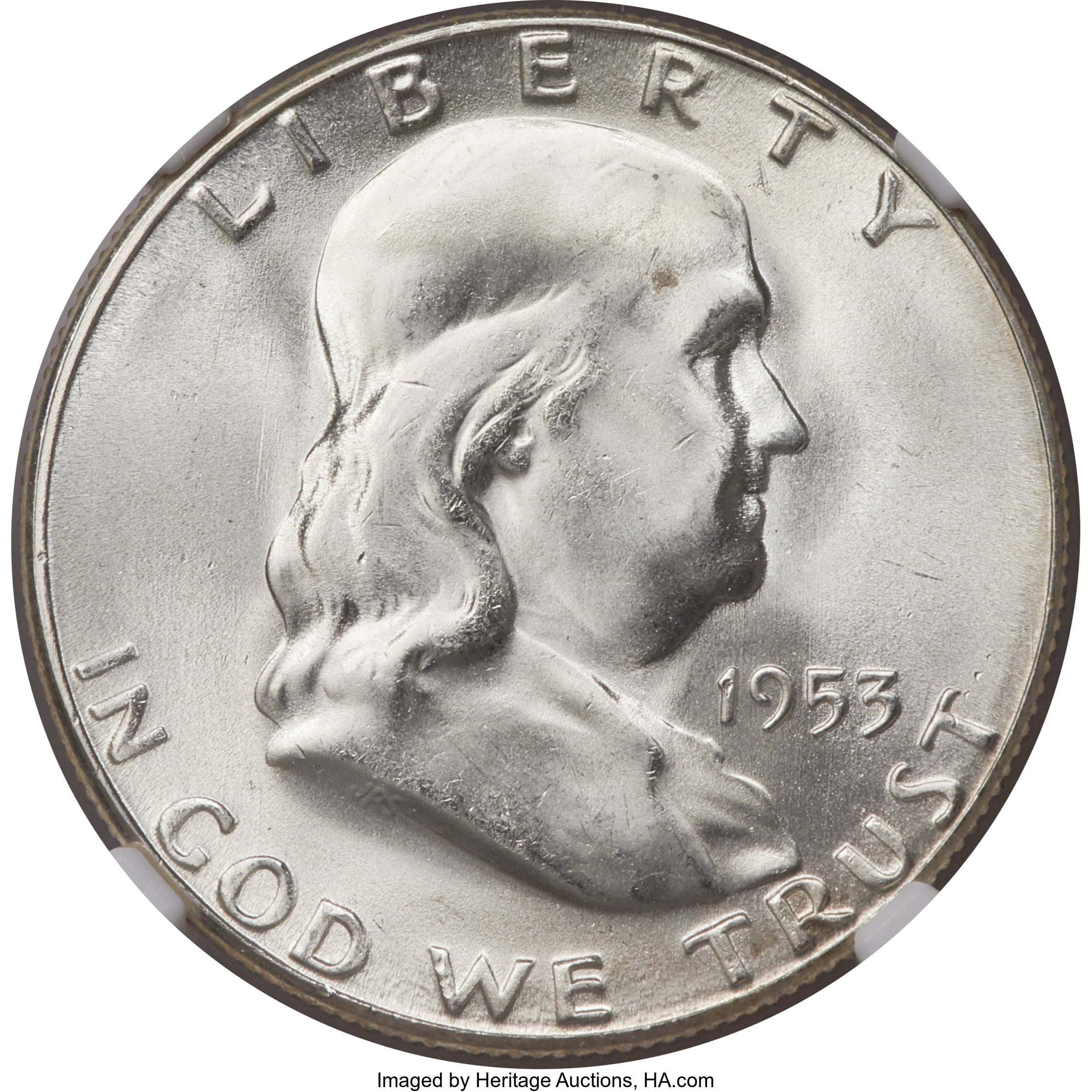 image for: 1953-S 50C MS66 Full Bell Lines NGC....