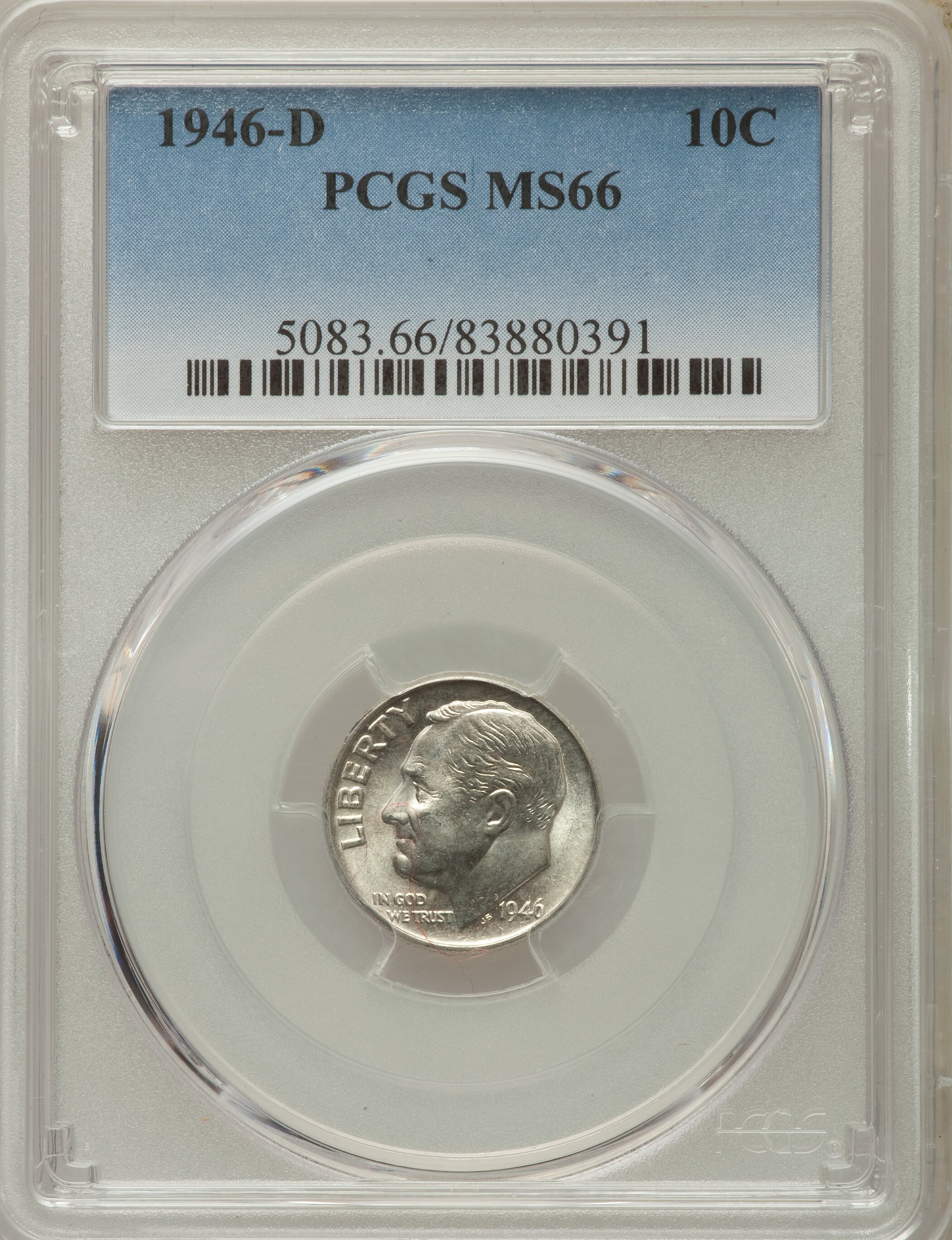1946-D 10c MS66 CAC thumbnail 16