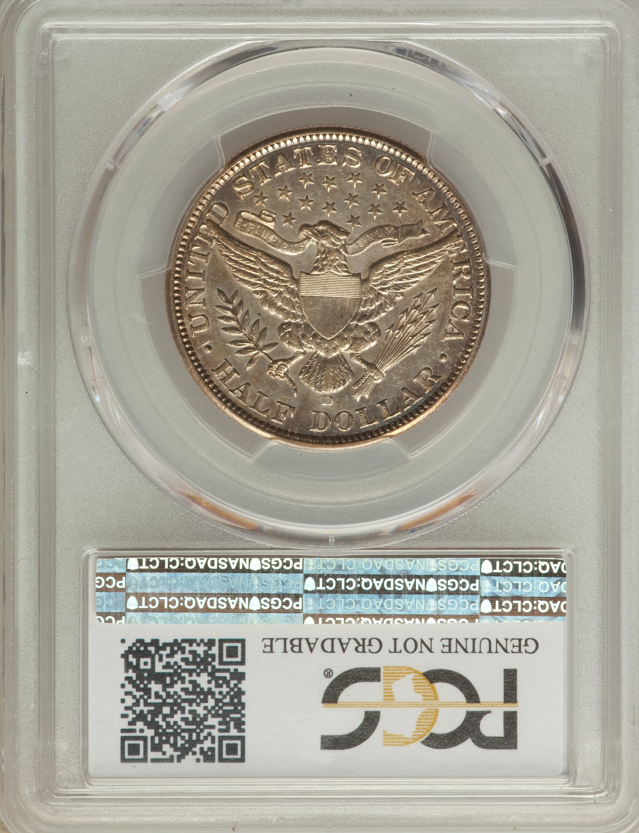 1907-D 50c MS60 thumbnail 2