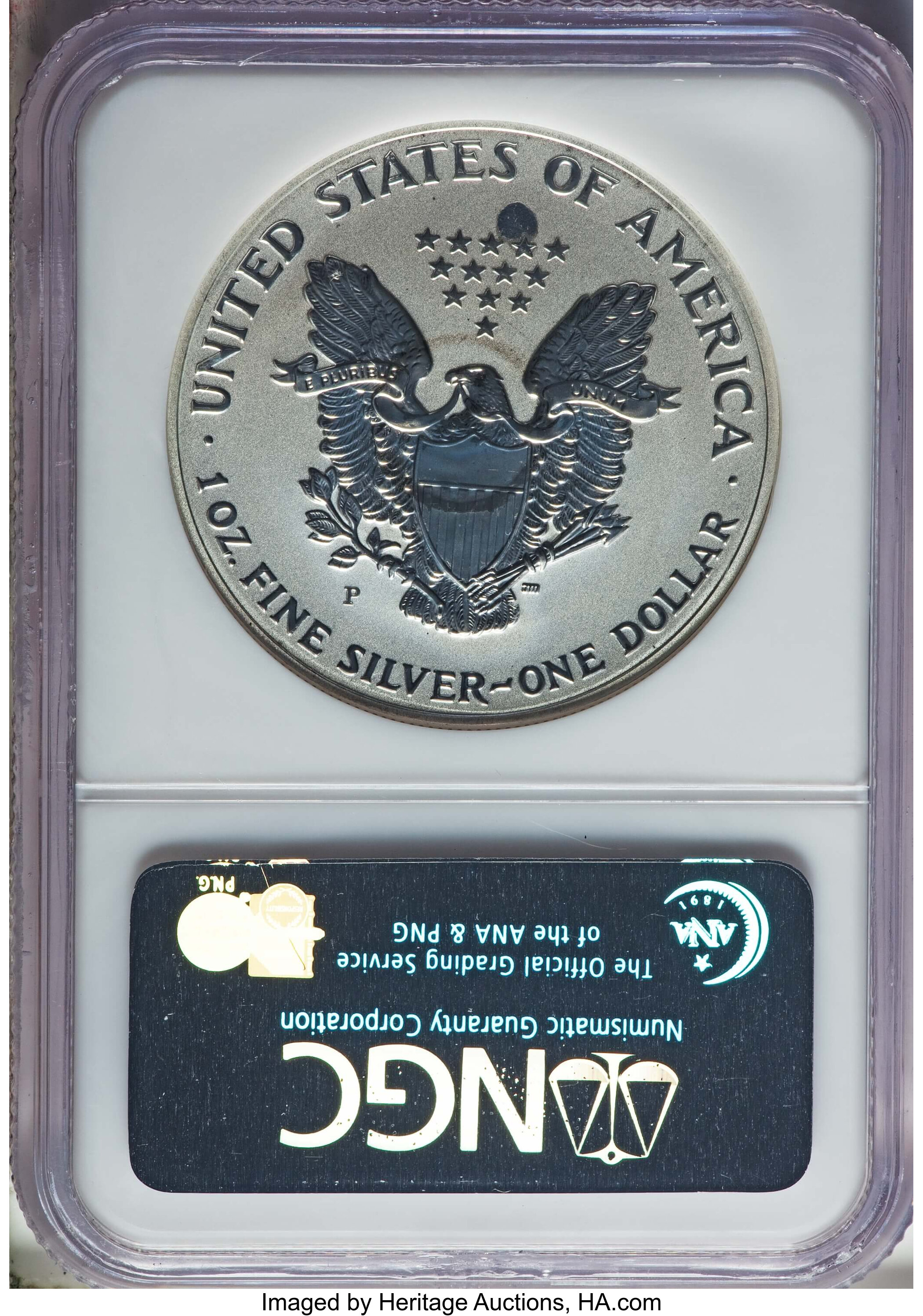2006-P $1  Silver Eagle, Reverse Proof PR65 CAC thumbnail 18
