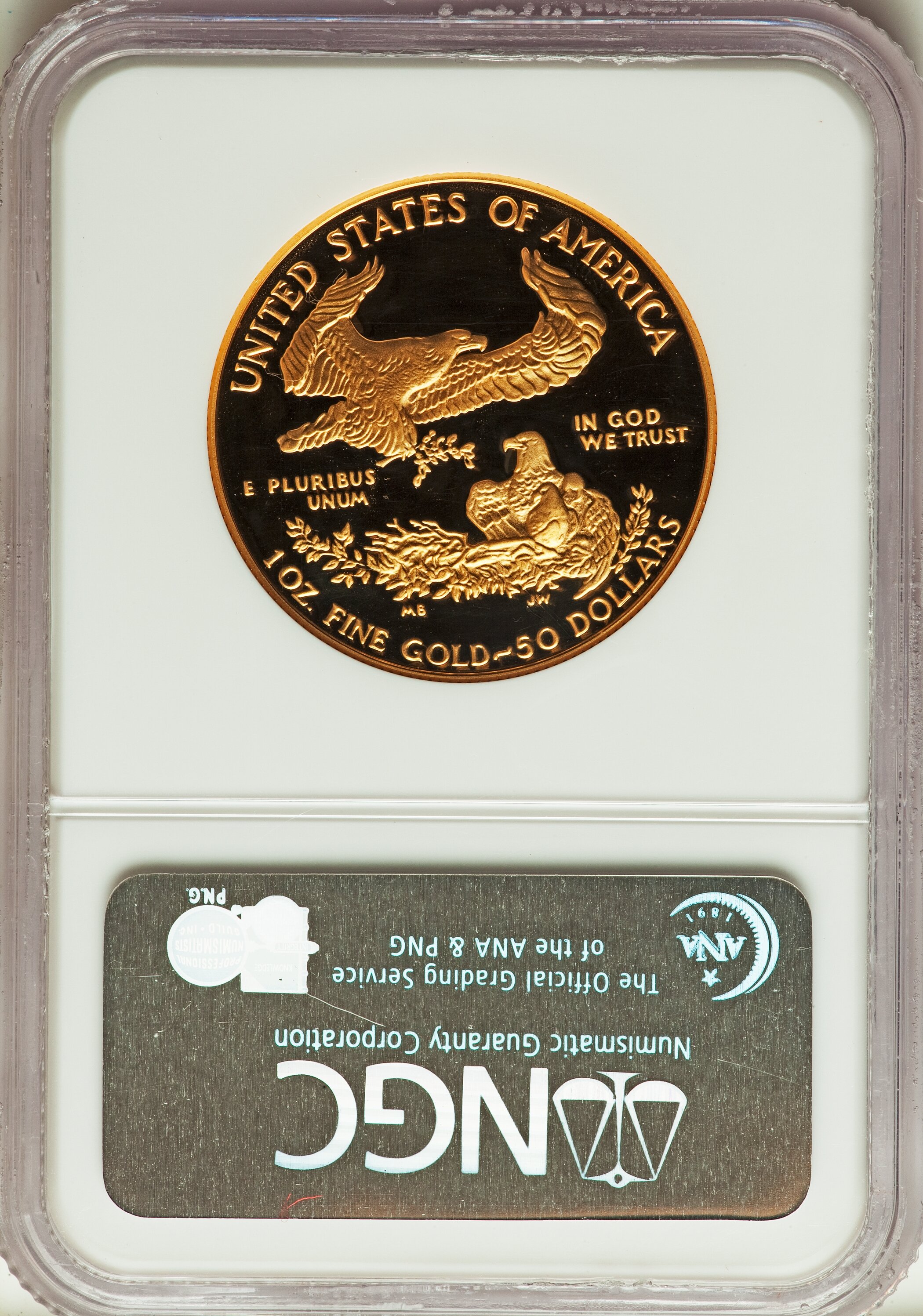 American Gold Eagle (AGE) G$50  One Ounce, 1986- PR DCAM [Type] PR65 DCAM thumbnail 16