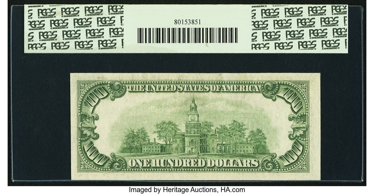 image for: Fr. 2160-C* $100 1950C Federal Reserve Star Note. PCGS Choice About New 58PPQ....
