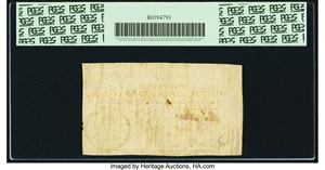 image for: Georgia 1777 No Resolution Date $15 Millstone on Palm Tree Fr. GA-92. PCGS Very Fine 25 Apparent....