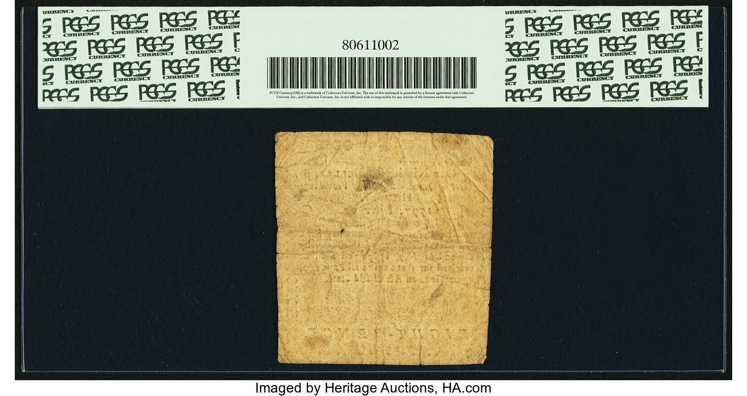 image for: Rhode Island May 22, 1777 $1/9 Fr. RI-268. PCGS Fine 15 Apparent....