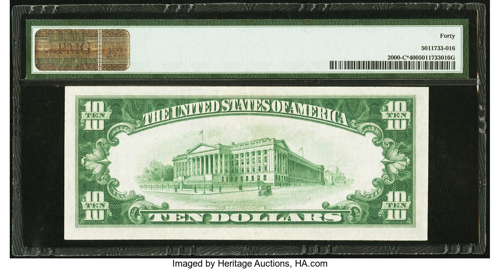 image for: Fr. 2000-C* $10 1928 Federal Reserve Note. PMG Extremely Fine 40....