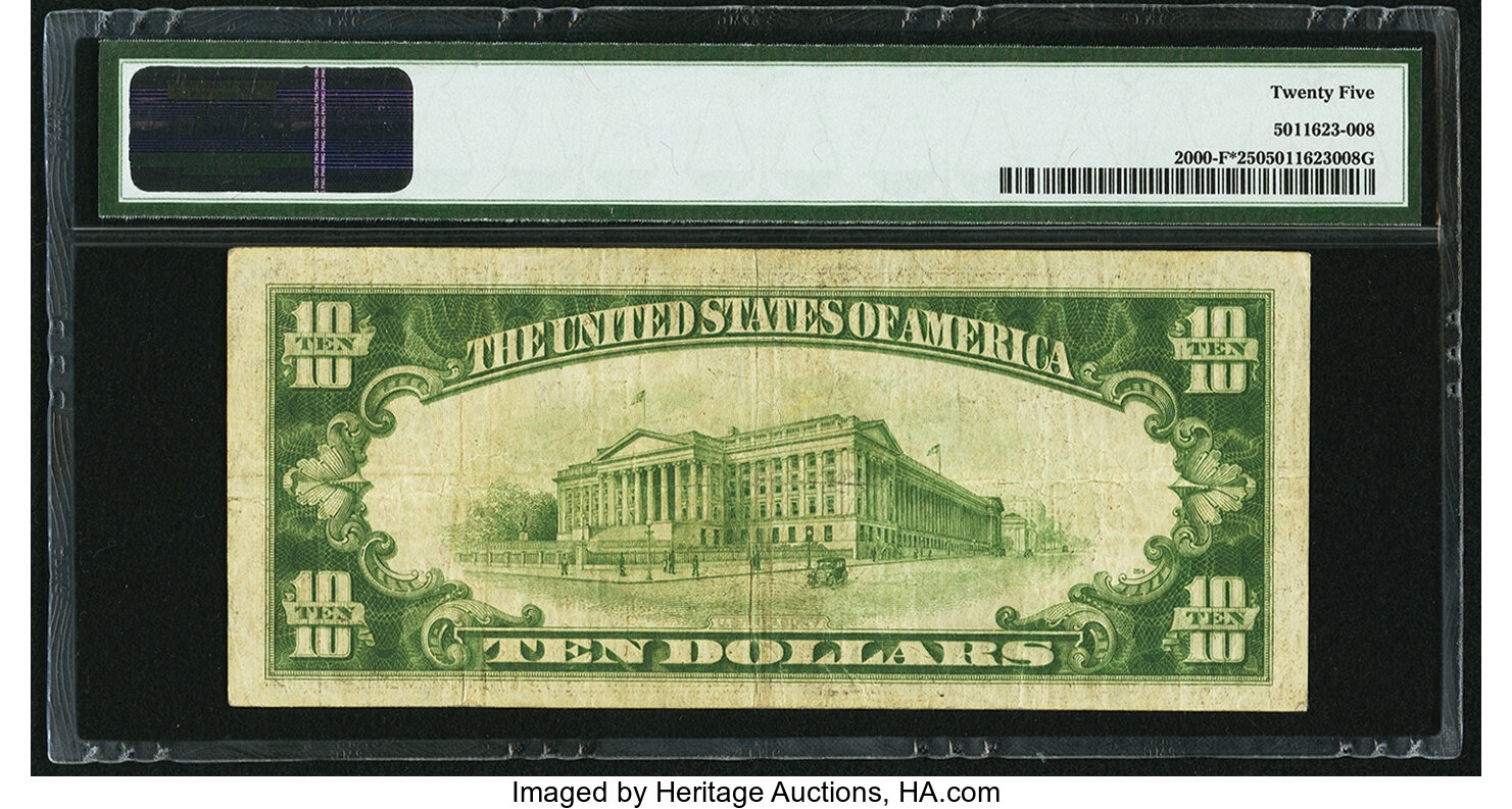 image for: Fr. 2000-F* $10 1928 Federal Reserve Note. PMG Very Fine 25....