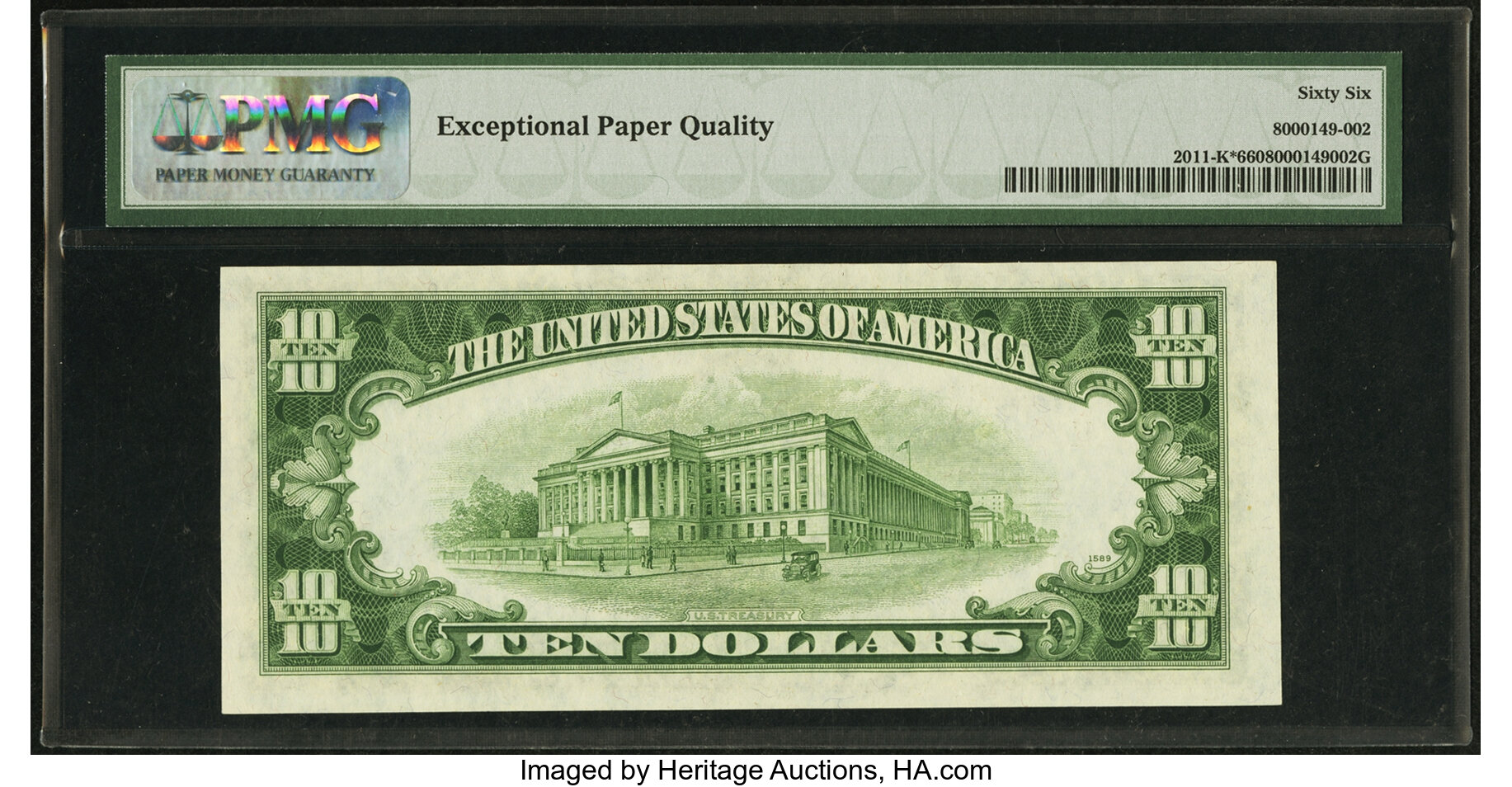image for: Fr. 2011-K* $10 1950A Federal Reserve Note. PMG Gem Uncirculated 66 EPQ....