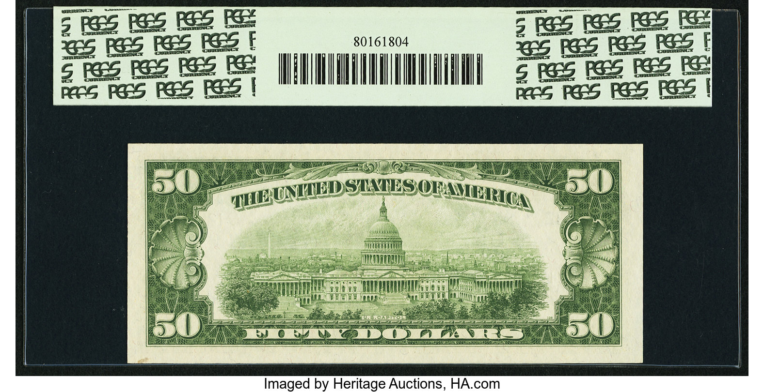 image for: Fr. 2107-L $50 1950 Federal Reserve Note. PCGS Gem New 66PPQ....