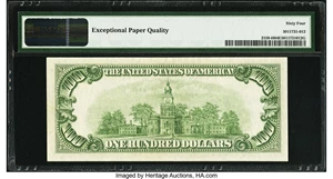 image for: Fr. 2159-H $100 1950B Federal Reserve Note. PMG Choice Uncirculated 64 EPQ....