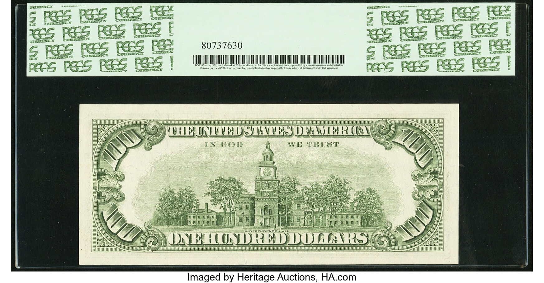 image for: Fr. 2163-E* $100 1963A Federal Reserve Note. PCGS Gem New 66PPQ....
