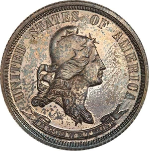 image for: 25C 1869 J-721. PCGS PR64 EX SIMPSON