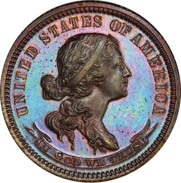 image for: 10C 1870 J-869. PCGS PR66 BN EX SIMPSON