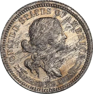 image for: 10C 1870 J-871. PCGS PR61 EX DENALI/SIMPSON