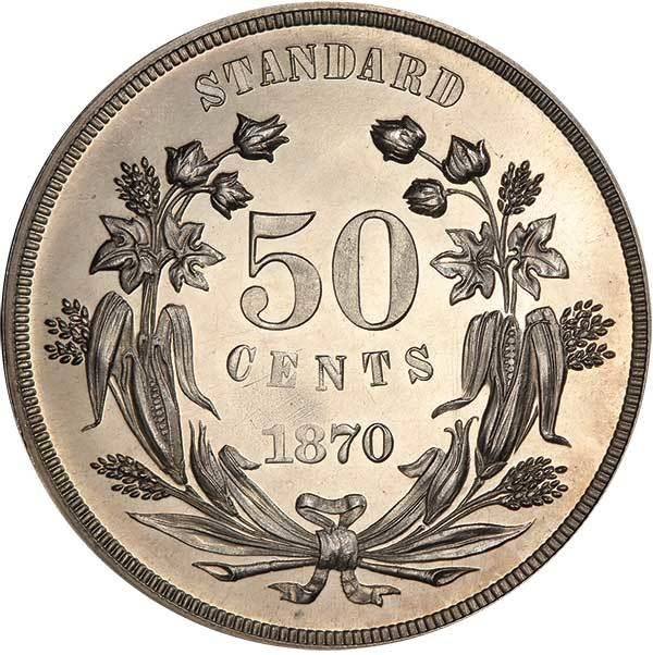 image for: 50C 1870 J-958. PCGS PR64 CAM EX SIMPSON