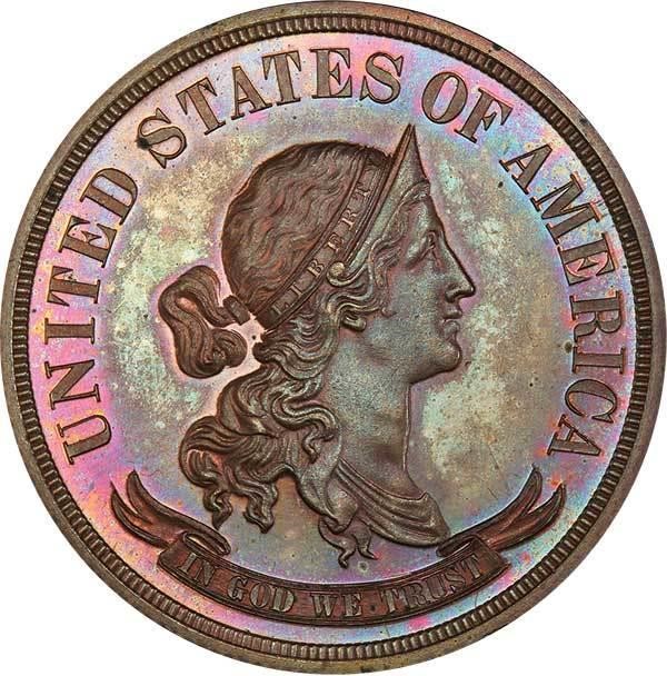 image for: 50C 1870 J-983. PCGS PR65 BN EX SIMPSON